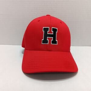 Flexfit Small-medium Fitted Elastic Classic Cap‎ Hat Slightly Curved Brim Red